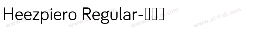Heezpiero Regular字体转换